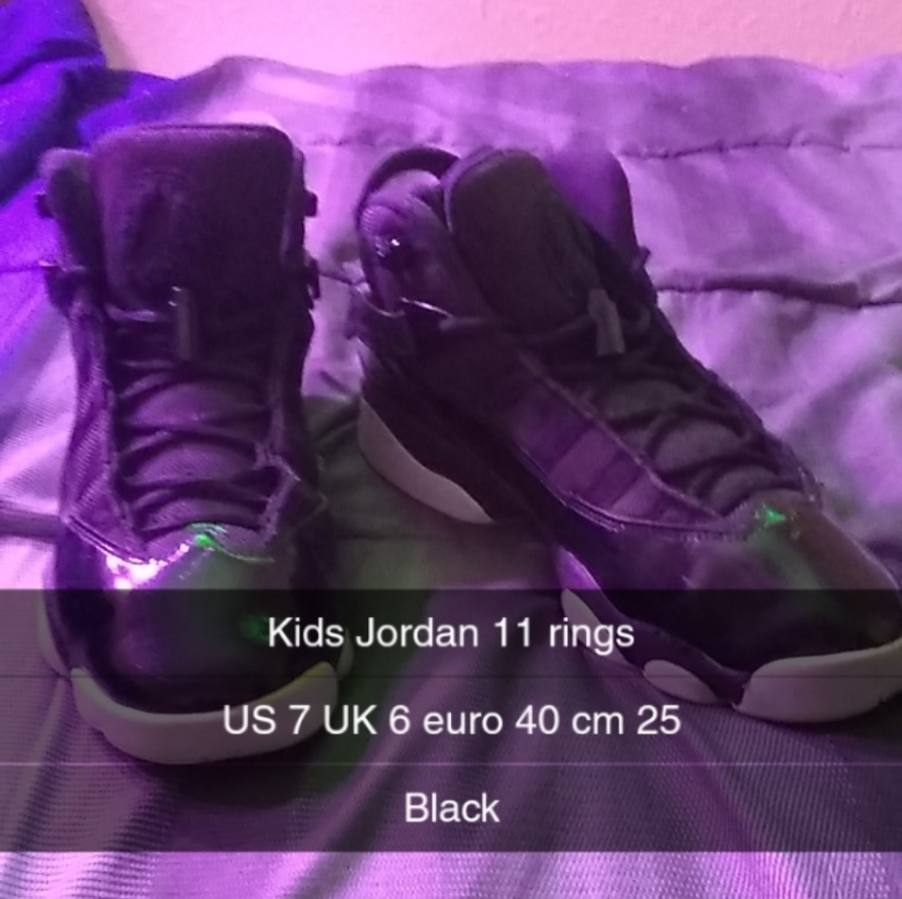 Kids Air Jordan 11 high top rings